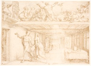 O derramamento do Espírito Santo no Pentecostes de Maarten van Heemskerck
