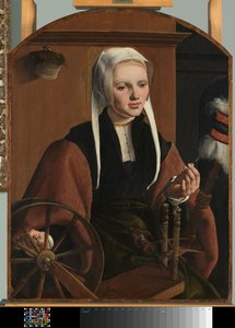 Retrato de uma mulher, possivelmente Anne Code Retrato de uma mulher de Maarten van Heemskerck