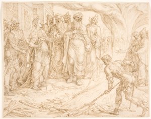 Tamar se dando a conhecer de Maarten van Heemskerck