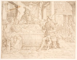 A Queda de Hamã de Maarten van Heemskerck