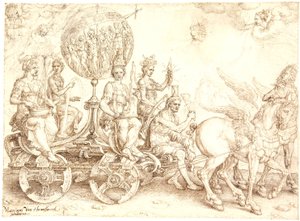 Carruagem Triunfal. Mundus (O Mundo). (Uma alegoria dos quatro elementos)