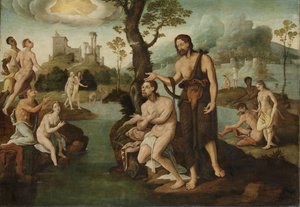 O batismo de Cristo de Maarten van Heemskerk