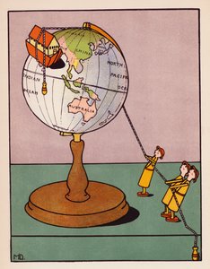 " "Consegui!", gritou Jafé, "fiz um plano! " (litografia a cores)