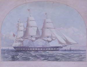 Navio Clipper "Royal Family of London" (Família Real de Londres) de Macdonald & Co. Maclure