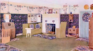 Design para a sala de visitas em Falkewood, c.1906