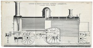 London and North Western Express Locomotiva placa 138 de Mackay & Kirkwood