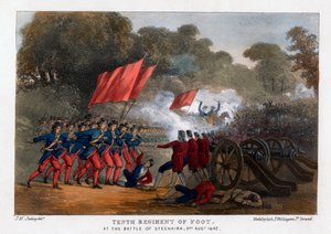 Décimo Regimento de Pé, na Batalha de Steenkerque, 3 de Agosto de 1692 de Madeley