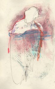 Sketchbook 7, 2024 (tinta de têmpera, lápis de cor, lápis sobre papel)