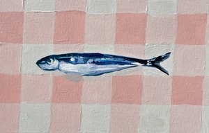 Sardinha xadrez rosa