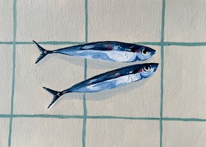 Dois peixes azuis