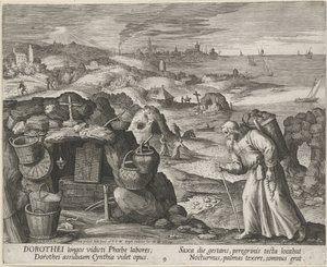 São Doroteu de Gaza como eremita, 1600.