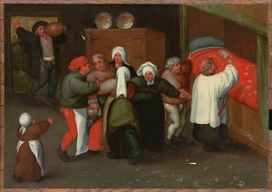 A Bênção do Casamento de Maerten van Cleve