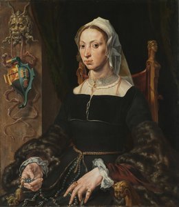 Retrato de Machtelt Suijs, c. 1540-1545. de Maerten van Heemskerck