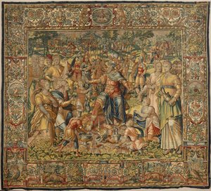História de Gideon, finais do século XVI (seda e lã) de Maerten van Heemskerck
