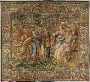 História de Gideon, finais do século XVI (seda e lã) de Maerten van Heemskerck