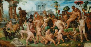 O triunfo de Baco, 1536-7