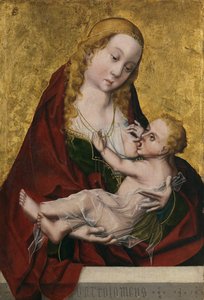 A Virgem amamentando o Menino, c. 1490 de Maestro Bartolomé