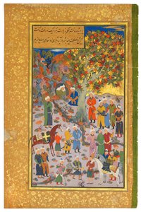 Visita a um dervixe, 1560-61 de Mahmud Muzahhib