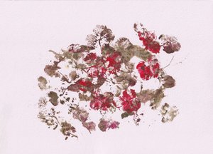 Impressões florais terrosas de Maira Ribena