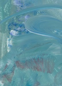 Abstrato em azul fluido de Maira Ribena