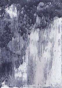 Abstrato Fluido em Índigo