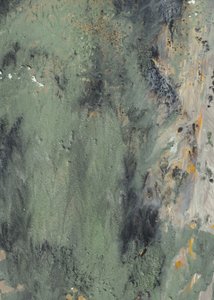 Fluxo abstrato em verde suave de Maira Ribena