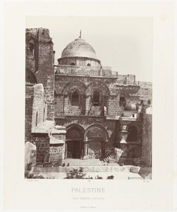 Gezicht op de Saint Sepulcher Kerk em Jerusalém (Palestina/Santo Sepulcro - Jerusalém) Arquitetura Antiga: Egito, Grécia, Ásia Menor: Álbum de Fotos (título da série)