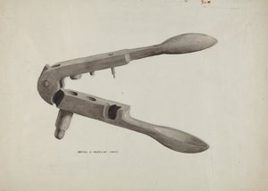 Molde de bala, c. 1937. de Majel G. Claflin