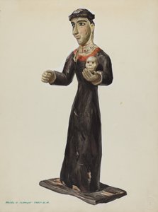 Bulto - Santa Rita, c. 1938. de Majel G. Claflin