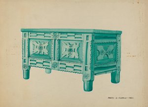 Peito para Roupa ou Cobertores, c. 1937. de Majel G. Claflin