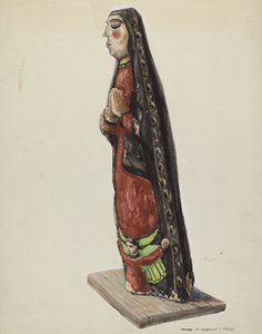 Nossa Senhora de Guadalupe Bulto, c. 1938. de Majel G. Claflin