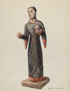 Santa Rita - Bulto, c. 1938. de Majel G. Claflin