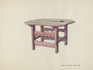 Mesa pequena, c. 1937. de Majel G. Claflin