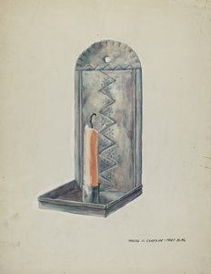 Tin Sconce, 19351942. de Majel G. Claflin