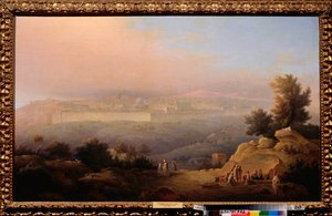 Jerusalém (Israel) (Jerusalém) - Pintura de Maxim Nikiphorovich Vorobyev (Vorobiev) (1787-1855), óleo sobre tela