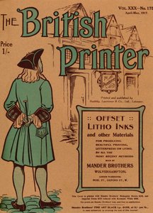 The British Printer vol. XXX - Nº 175 de abril a maio de 1917, capa, 1917 de Mander Brothers