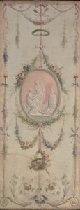 Painel decorativo um de um par, século XVIII. de Manner of Le Riche