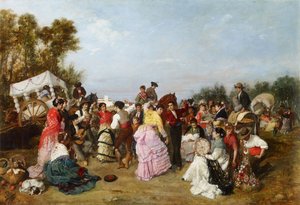 Na Peregrinação de Torrijos - Cabral Aguado-Bejarano, Manuel (1827-1891) - 1883 - Óleo sobre tela - 69x99 - Museo Carmen Thyssen, Málaga