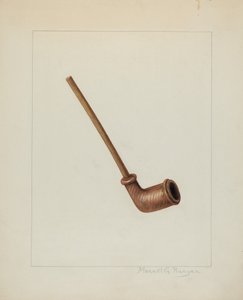 Cachimbo de barro, c. 1938.