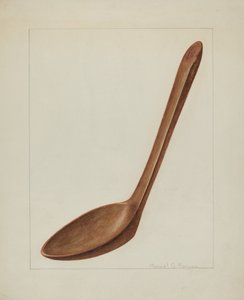 Wooden Spatula, c. 1938. de Manuel G. Runyan