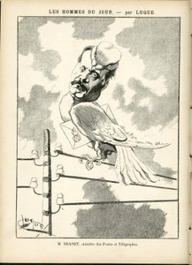 Ilustração de Manuel Luque (1854-1919) em La Caricature (1880) de Manuel Luque