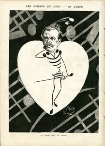 Ilustração de Manuel Luque (1854-1919) em La Caricature (1880) de Manuel Luque