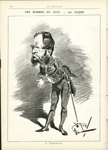 Ilustração de Manuel Luque (1854-1919) em La Caricature (1880) de Manuel Luque