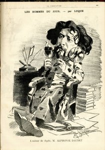 Ilustração de Manuel Luque (1854-1919) para a Capa de A Caricatura (1880) de Manuel Luque