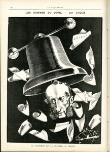 Ilustração de Manuel Luque (1854-1919) em La Caricature (1880) de Manuel Luque