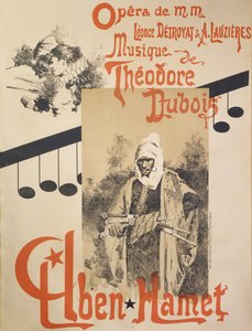 Cartaz para Aben Hamet, ópera