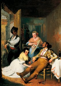 Mulheres que visitam um toureiro de Manuel Roderiguez Guzman
