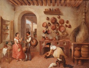 Na cozinha da fazenda, de Manuel Serrano