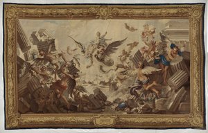 A Destruição do Palácio da Armida de Manufacture Royale des Gobelins