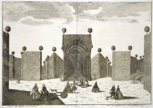 The Topiary Gardens, de Delícias da Villa Castellazzo, de Domenico Felice Leonardi, publicado em 1743 de Marc